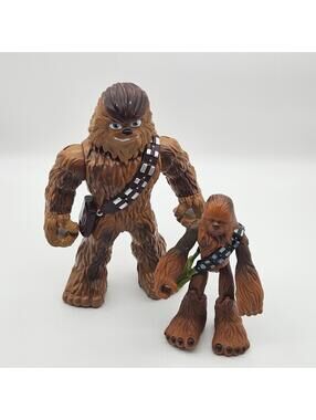 Hasbro Star Wars 10" Wookie Warrior & 2004 Hasbro Star Wars Chewie Jedi Force...